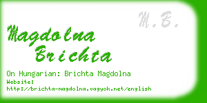 magdolna brichta business card